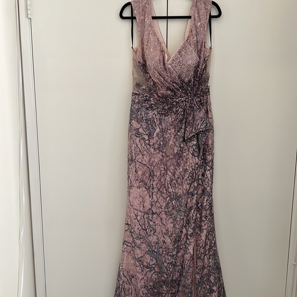 Gorgeous dusty pink evening dress new w no tag never been worn size 16 - Picture 8 of 8